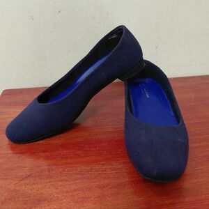 Antonio Saint New York Flats Wide Fit "All Day and Night" Blue Suede Flats Sz 9B